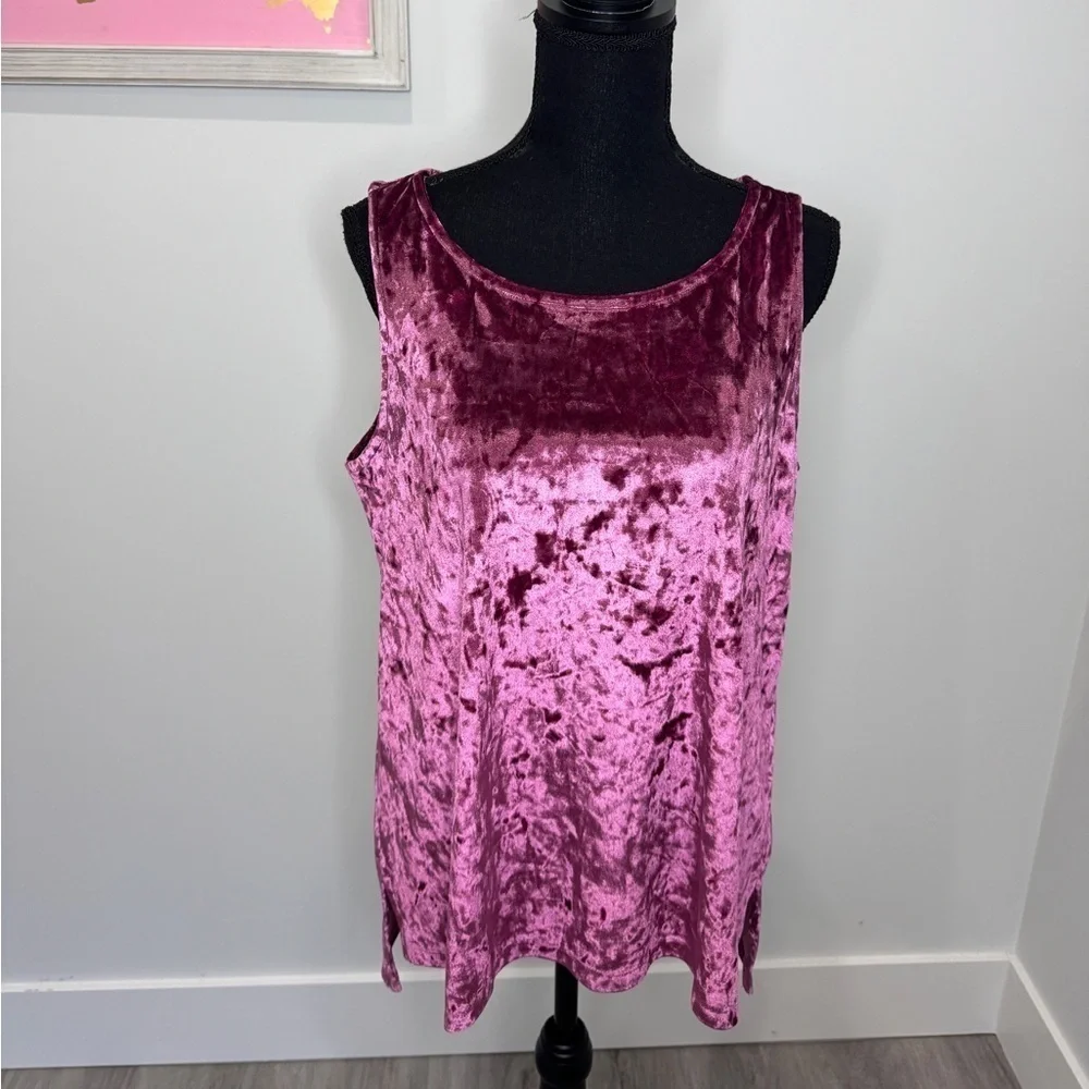 Cynthia Rowley Luxe Tee Velour Women’s Tank (S)